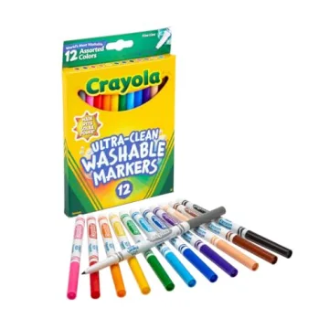 Crayola Washable Fine Line Markers for Kids' Art