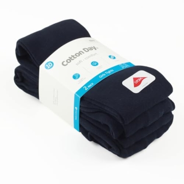 Stylish 2 Pack Kids Cotton Tights for Girls 8-10 Years