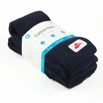 Stylish 2 Pack Kids Cotton Tights for Girls 8-10 Years