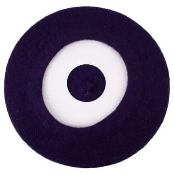 Hat To Socks Wool Blend French Beret for Men and Women in Plain Colours (Purple)