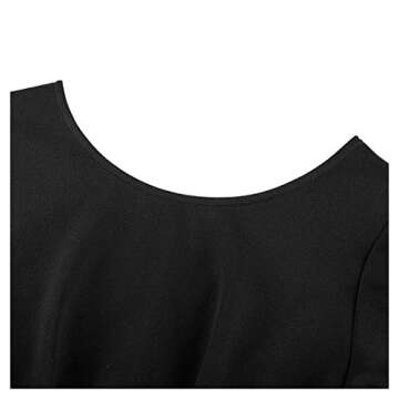 Knitee Women's Vintage High Waist Ruffled Wide Leg Romper