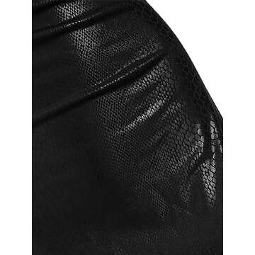 ZAFUL Women Halterneck Satin Mini Dress Sexy Cowl Neck Silky Party Cocktail Club Dress (Bright Black, L)