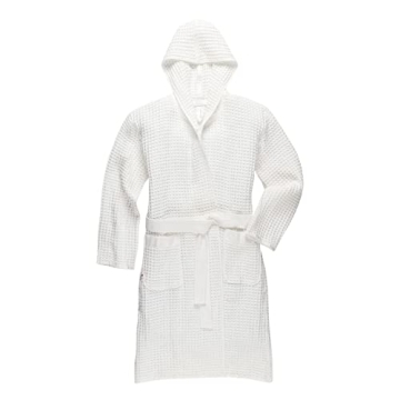 ONSen Waffle Bath Robe with Hood - Lightweight & Absorbent