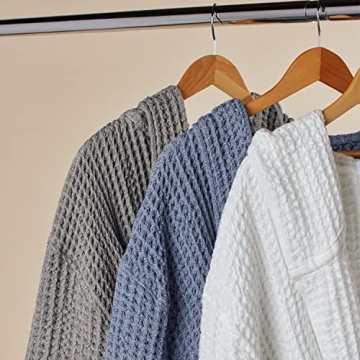 ONSen Waffle Bath Robe with Hood - Lightweight & Absorbent