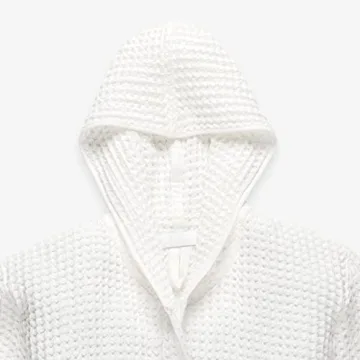 ONSen Waffle Bath Robe with Hood - Lightweight & Absorbent
