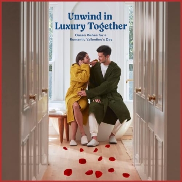 ONSen Waffle Bath Robe with Hood - Lightweight & Absorbent