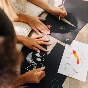 Melissa & Doug Scratch Art Set - 16 Boards, 2 Tools, 3 Frames