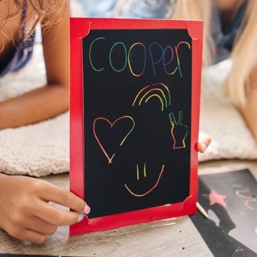 Melissa & Doug Scratch Art Set - 16 Boards, 2 Tools, 3 Frames