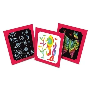 Melissa & Doug Scratch Art Set - 16 Boards, 2 Tools, 3 Frames