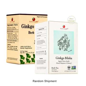 Health King Ginkgo Biloba Herb Tea - Boost Memory & Clarity