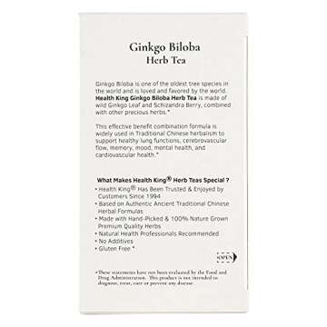 Health King Ginkgo Biloba Tea for Memory & Clarity