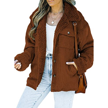 Dokotoo Women’s Thick Corduroy Jacket for Winter Style