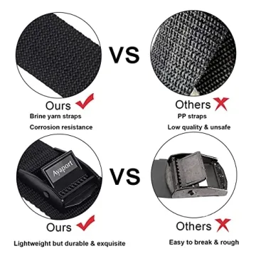 Ayaport Lightweight Lashing Straps with Adjustable Buckles