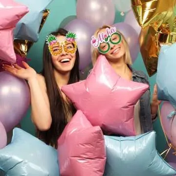 Harloon Flamingo Party Glasses - 36 Pcs for Summer Fun