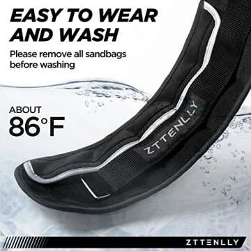 ZTTENLLY Adjustable Ankle Weights 1-5/15/18/20LBS Pair with Carry Bag - Breathable Fabrics, Reflective Trim - Strength Training Leg Wrist Arm Ankle Walking Weights Sets for Women Men Kids