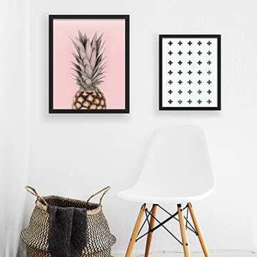 Pineapple Print Scandinavian Print Pineapple Art Living Room Decor Pineapple Art Print Pineapple Wall Art Pink Print Tropical Fruit Art Print Kitchen Wall Art Kitchen Art 8x10