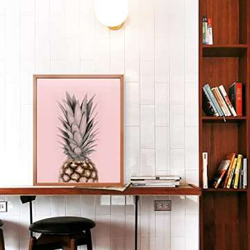 Pineapple Print Scandinavian Print Pineapple Art Living Room Decor Pineapple Art Print Pineapple Wall Art Pink Print Tropical Fruit Art Print Kitchen Wall Art Kitchen Art 8x10