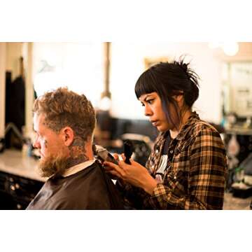 Andis 01557 Professional Master Adjustable Blade Hair Trimmer, Unbreakable Carbon Steel T-Blade - Silver, Chrome, Pack of 1