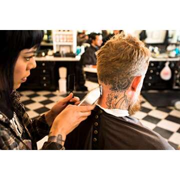 Andis 01557 Professional Master Adjustable Blade Hair Trimmer, Unbreakable Carbon Steel T-Blade - Silver, Chrome, Pack of 1