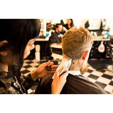 Andis 01557 Professional Master Adjustable Blade Hair Trimmer, Unbreakable Carbon Steel T-Blade - Silver, Chrome, Pack of 1