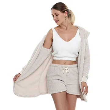 Cozy VNVNE Women's 3-Piece Fleece Outfit for Style