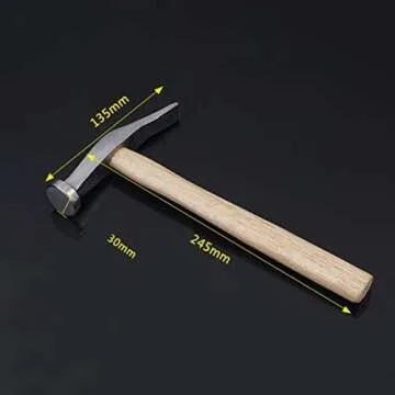 Mini Leather Steel Re Hammers Metal Shoemaking Handle Tools for Wood Saddlers Tool Brass White Makers Rustproof Carbon Tiny Sole Shoes Hammer Book Machinist