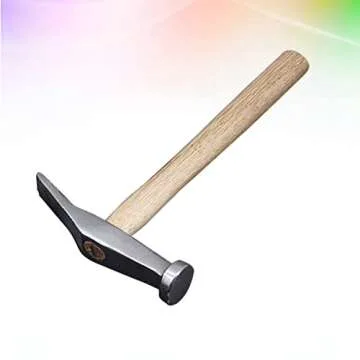 Mini Leather Steel Re Hammers Metal Shoemaking Handle Tools for Wood Saddlers Tool Brass White Makers Rustproof Carbon Tiny Sole Shoes Hammer Book Machinist