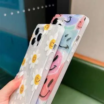 Kwhapoo Cute Colorful Smiles iPhone 15 Pro Max Case