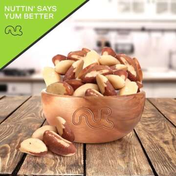 NUT CRAVINGS - Raw Brazil Nuts, Unsalted, No Shell, Whole, (32oz - 2 LB) Bulk Nuts Packed Fresh in R...