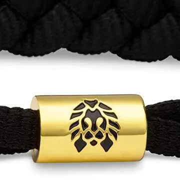 Rastaclat Onyx II Black Braided Bracelet (Black/Gold)