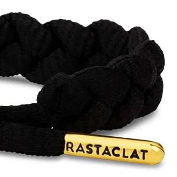 Rastaclat Onyx II Black Braided Bracelet (Black/Gold)