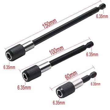 Flexible Drill Bit Extension, Includes 105° Right Angle Drill, Bendable, 3pcs 1/4 3/8 1/2" Universal Socket Adapter Set, 3pcs Drill Bit Holder, Screwdriver Bit Kit