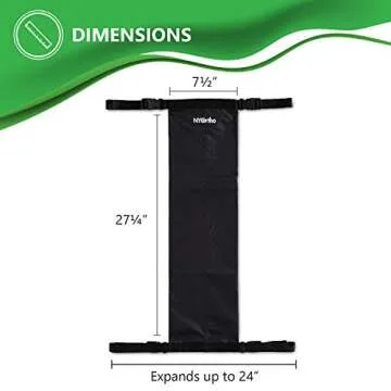 NYOrtho Oxygen Tank Holder for Wheelchair - D & E Cylinder Transport Bag Adjustable Straps Easy to Clean, Heavy Duty, Waterproof Standard Wheelchair Size