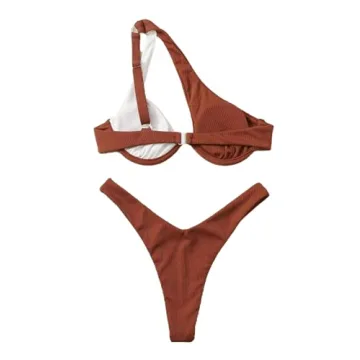 Lilosy One Shoulder Bikini Set for Stylish Beach Days