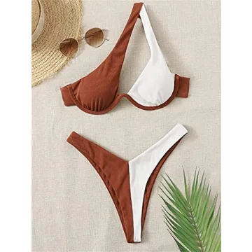 Lilosy One Shoulder Bikini Set for Stylish Beach Days