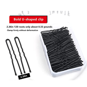 U Shaped Bun Hair Pins 120PCS for Elegant Styles