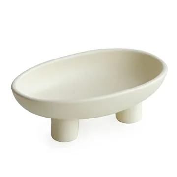 Elegant WENSHUO Tri-Legged Ceramic Fruit Bowl for Home
