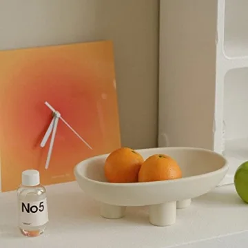 Elegant WENSHUO Tri-Legged Ceramic Fruit Bowl for Home