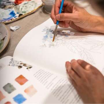 Watercolor Workbook: 30-Minute Beginner Botanical Projects on Premium Watercolor Paper (Watercolor Workbook Series)