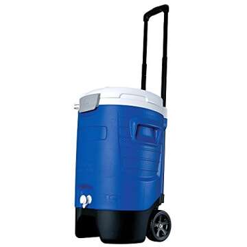 Igloo 5 Gallon Wheeled Cooler with Spigot for Outdoor Use