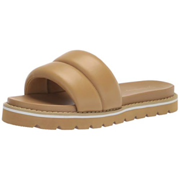 The Drop Women's Issi Quilted Flatform Sandals - Mocha