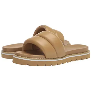 The Drop Women's Issi Quilted Flatform Sandals - Mocha