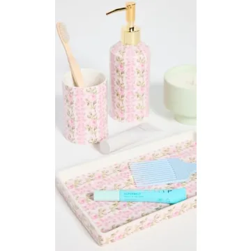 Elegant LOVESHACKFANCY Elianna Dispenser in Pink Macaron