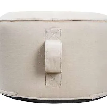 QILLOWAY Inflatable Ottoman for Indoor/Outdoor Use