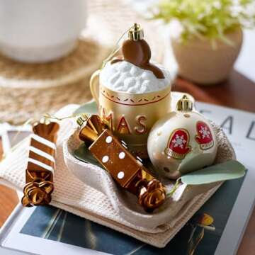 Gingerbread Christmas Ornaments Set - 100 Shatterproof Decor