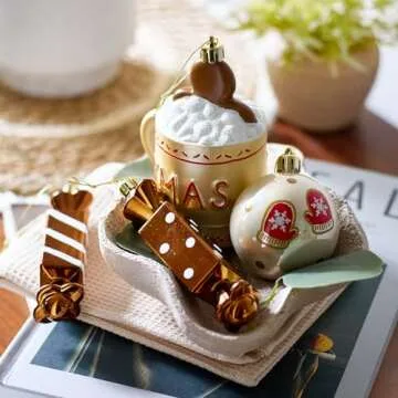 Gingerbread Christmas Ornaments Set - 100 Shatterproof Decor