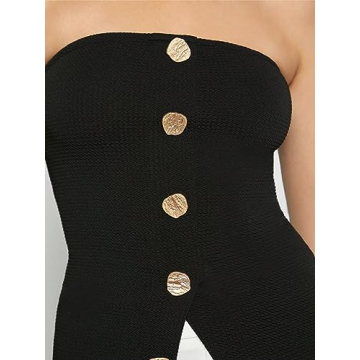 Floerns Women's Stylish Sleeveless Tube Top for Casual Wear