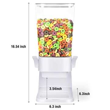 Mivvosakuki Large Cereal Dispenser for Dry Food Storage