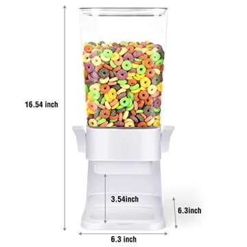 Mivvosakuki Large Cereal Dispenser for Dry Food Storage