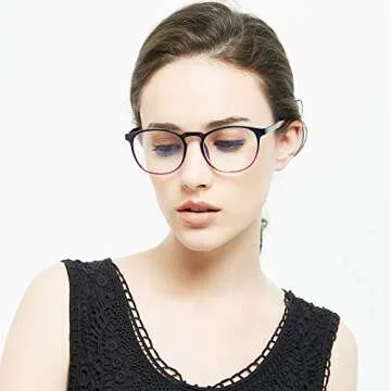 FEIYOLD Retro Blue Light Blocking Glasses for Everyone